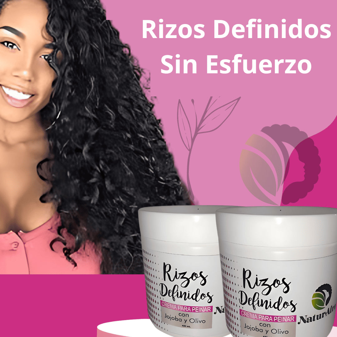 Combo Rizos Definidos| 2 Cremas 450ml+ Regalo Cepillo para Rizos