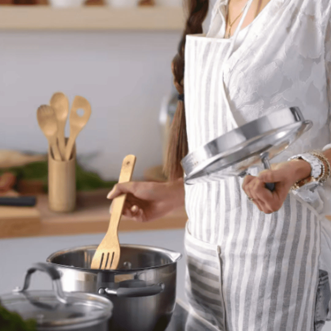 Set EcoMadera®| Cocina Libre de Plástico - 6 Piezas.