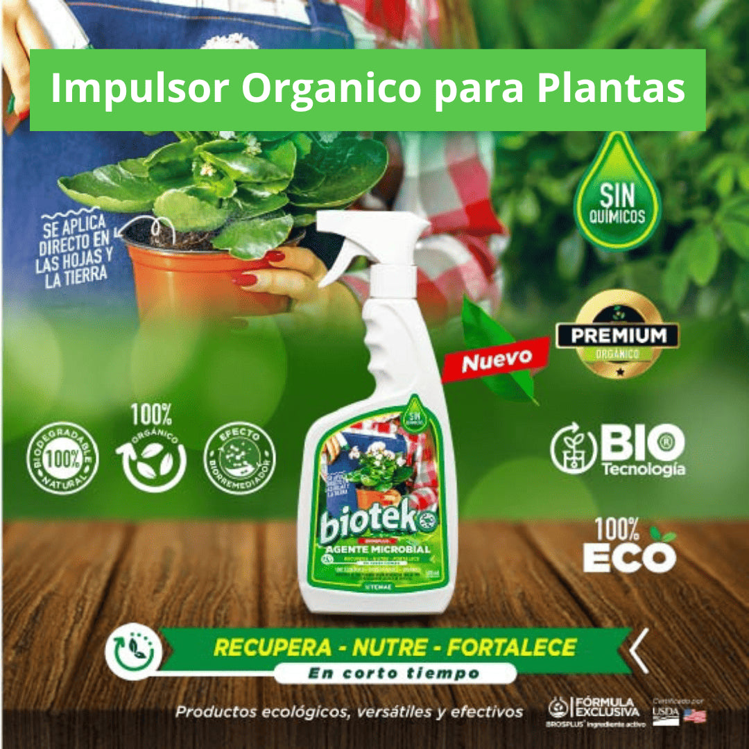 Biotek| Impulsor Orgánico Para Plantas 500ml