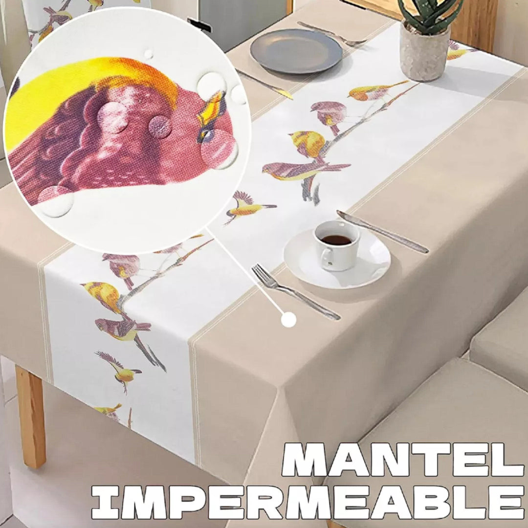 Combo 7 piezas| 1 Mantel + 6 Fundas Para Sillas