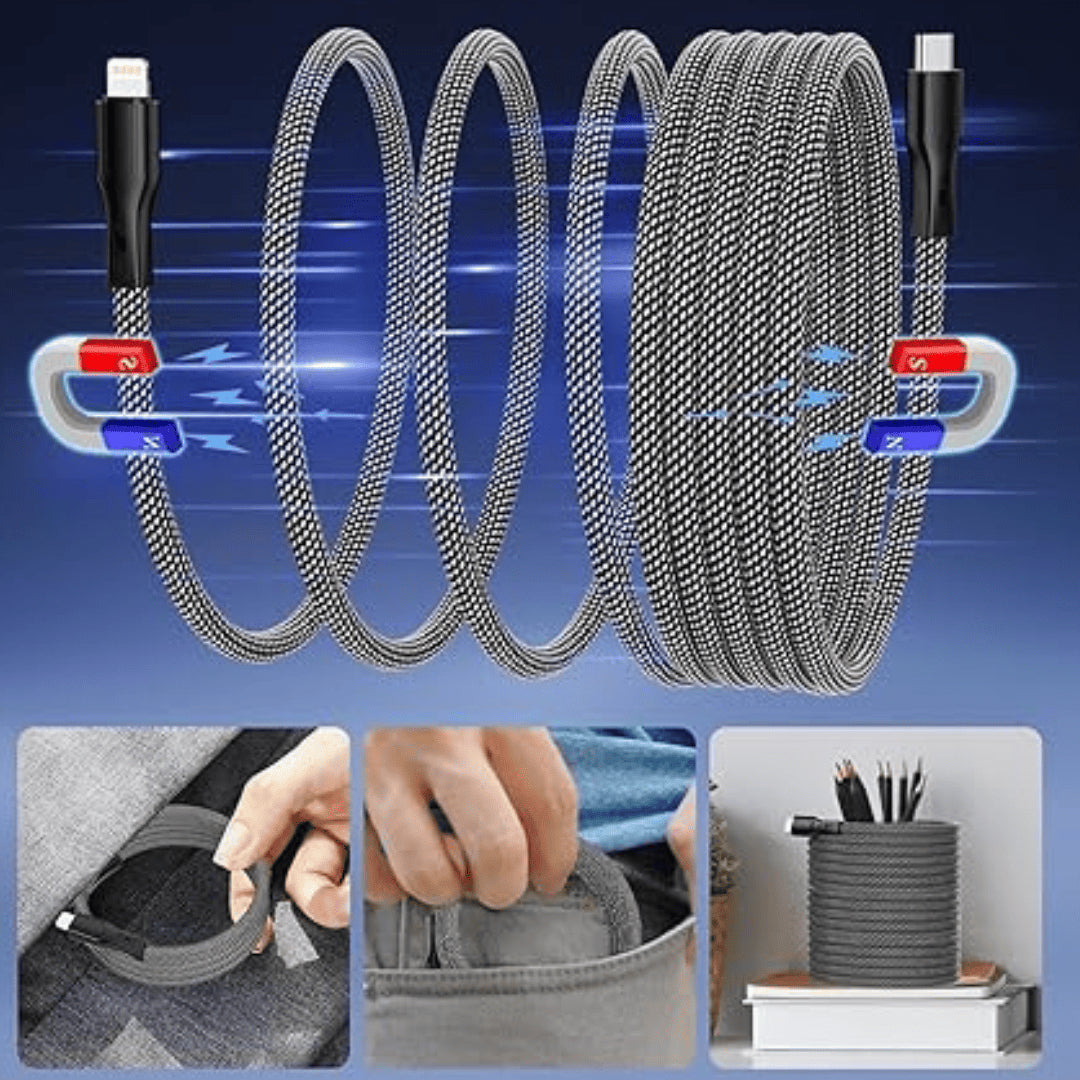 MagneFlex®| Carga Rápida, Cero Enredos