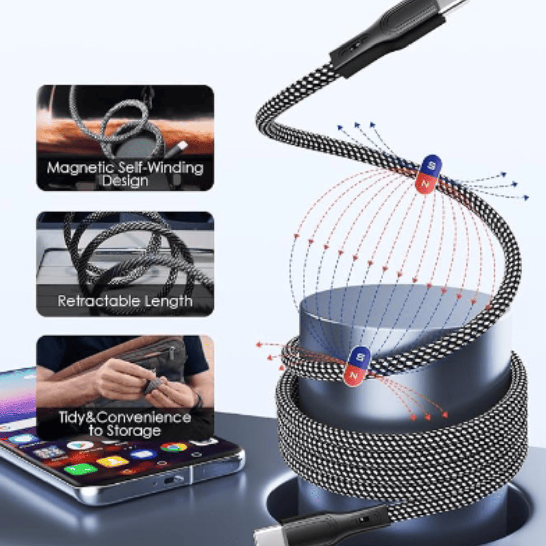 MagneFlex®| Carga Rápida, Cero Enredos