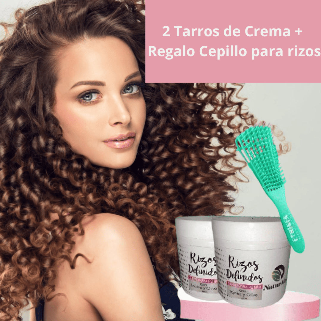 Combo Rizos Definidos| 2 Cremas 450ml+ Regalo Cepillo para Rizos