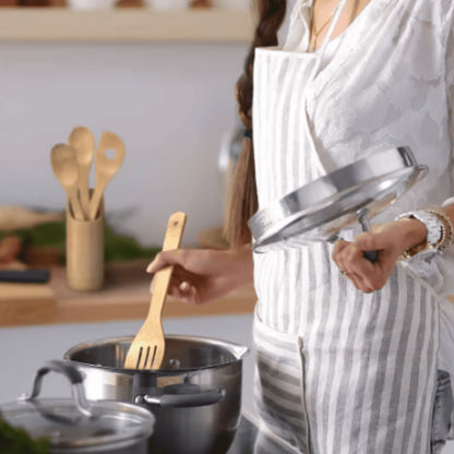 Set EcoMadera®| Cocina Libre de Plástico - 6 Piezas.