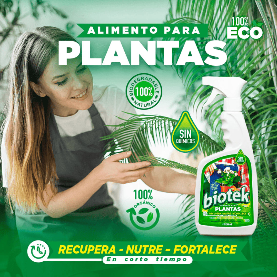 Biotek| Impulsor Orgánico Para Plantas 500ml