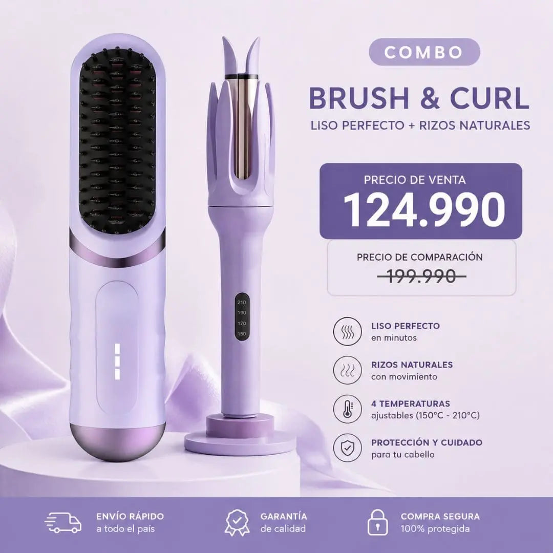 Combo Duo Glamour | Rizos Naturales + Liso Perfecto