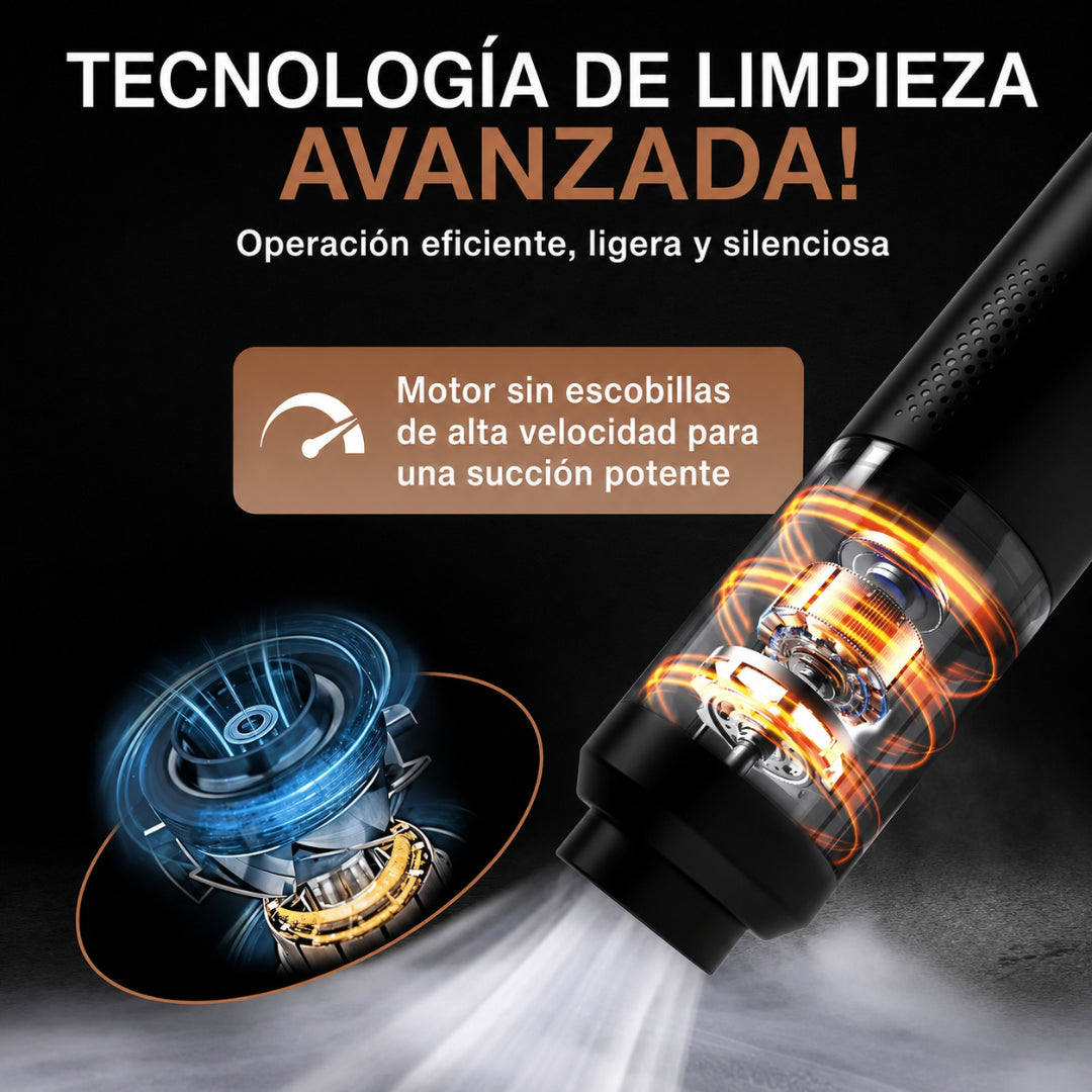 CarClean 360°| Aspiradora y Sopladora Portátil 2 en 1