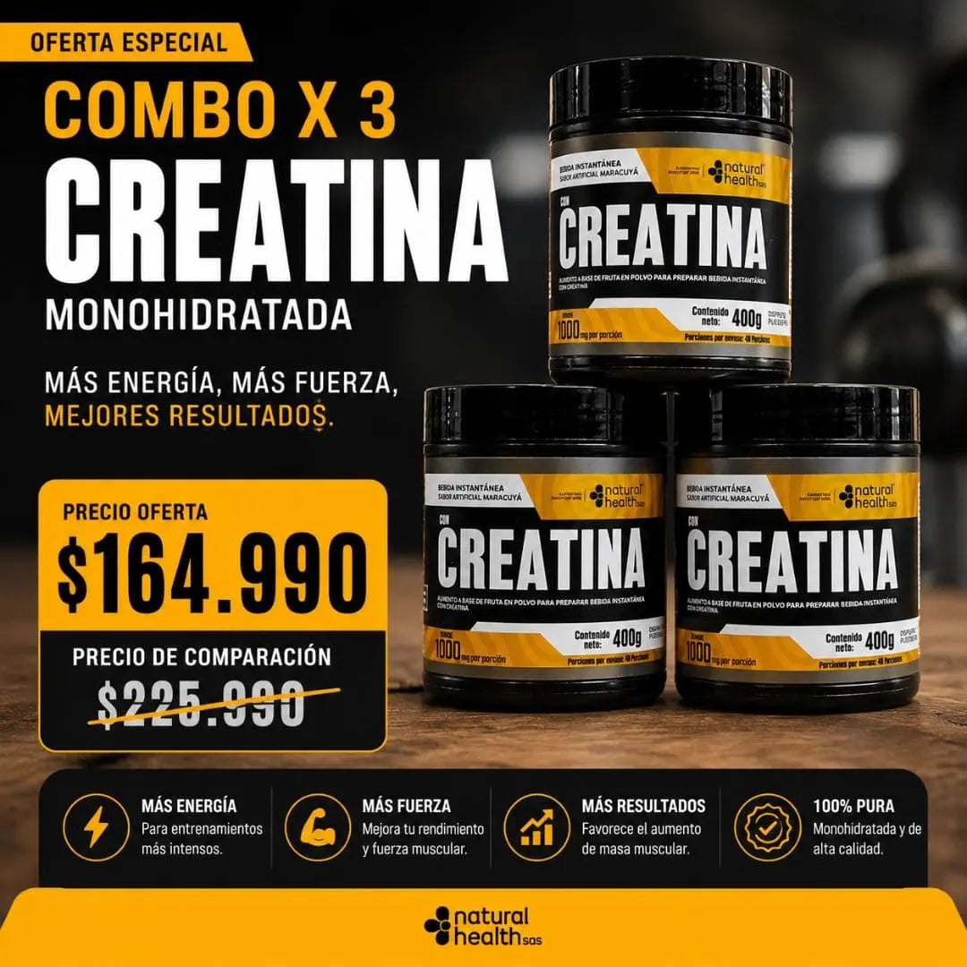 Creatina Monohidratada®️ | Energía, Fuerza y rendimiento