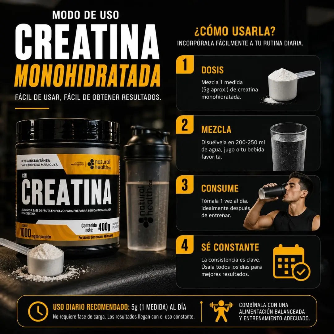 Creatina Monohidratada®️ | Energía, Fuerza y rendimiento