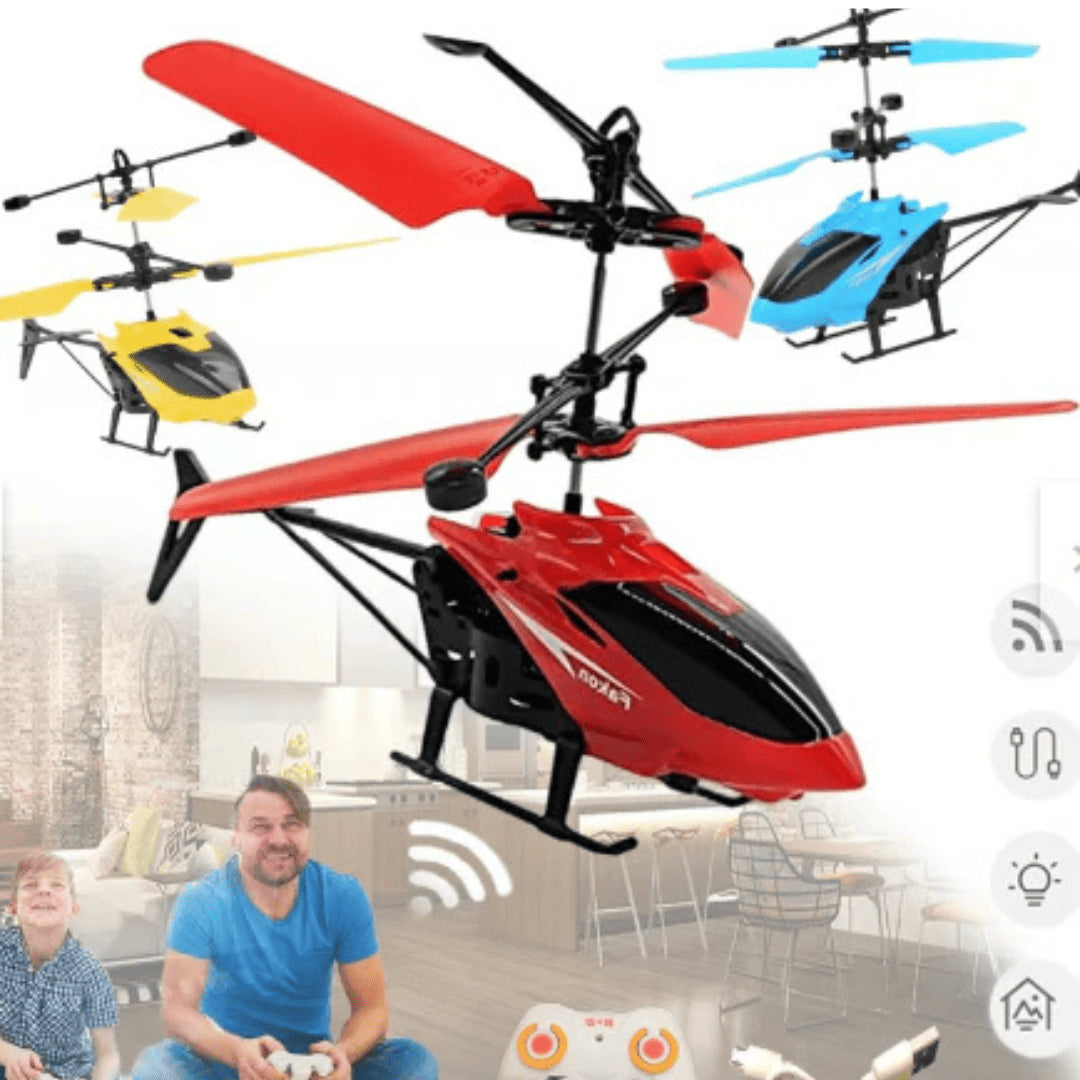Helicóptero SkyPilot® | Con sensor de Movimiento + Control Remoto